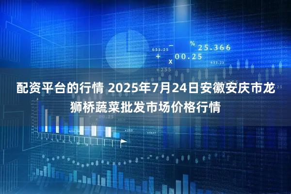 配资平台的行情 2025年7月24日安徽安庆市龙狮桥蔬菜批发市场价格行情